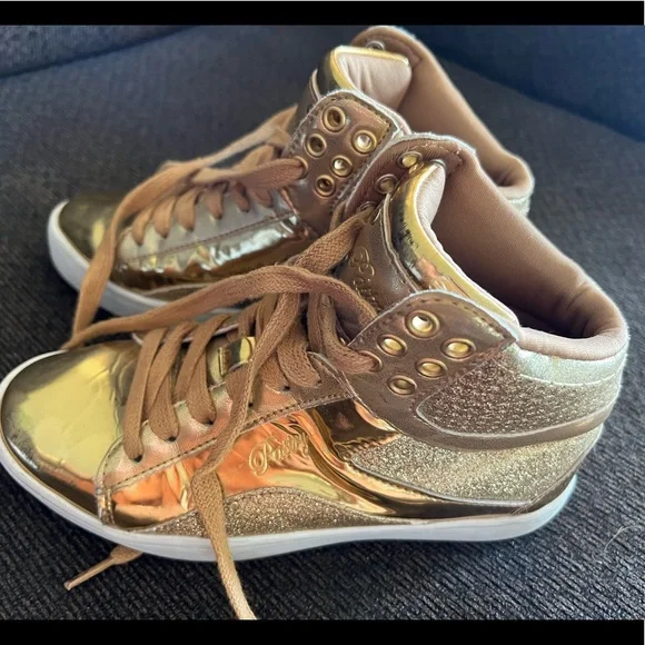 Pastry Shoes Pastry Brand Gold High Top Shoe Poshmark